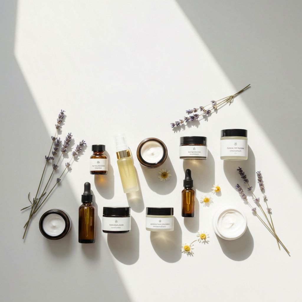 Productos de cosmética natural orgánica